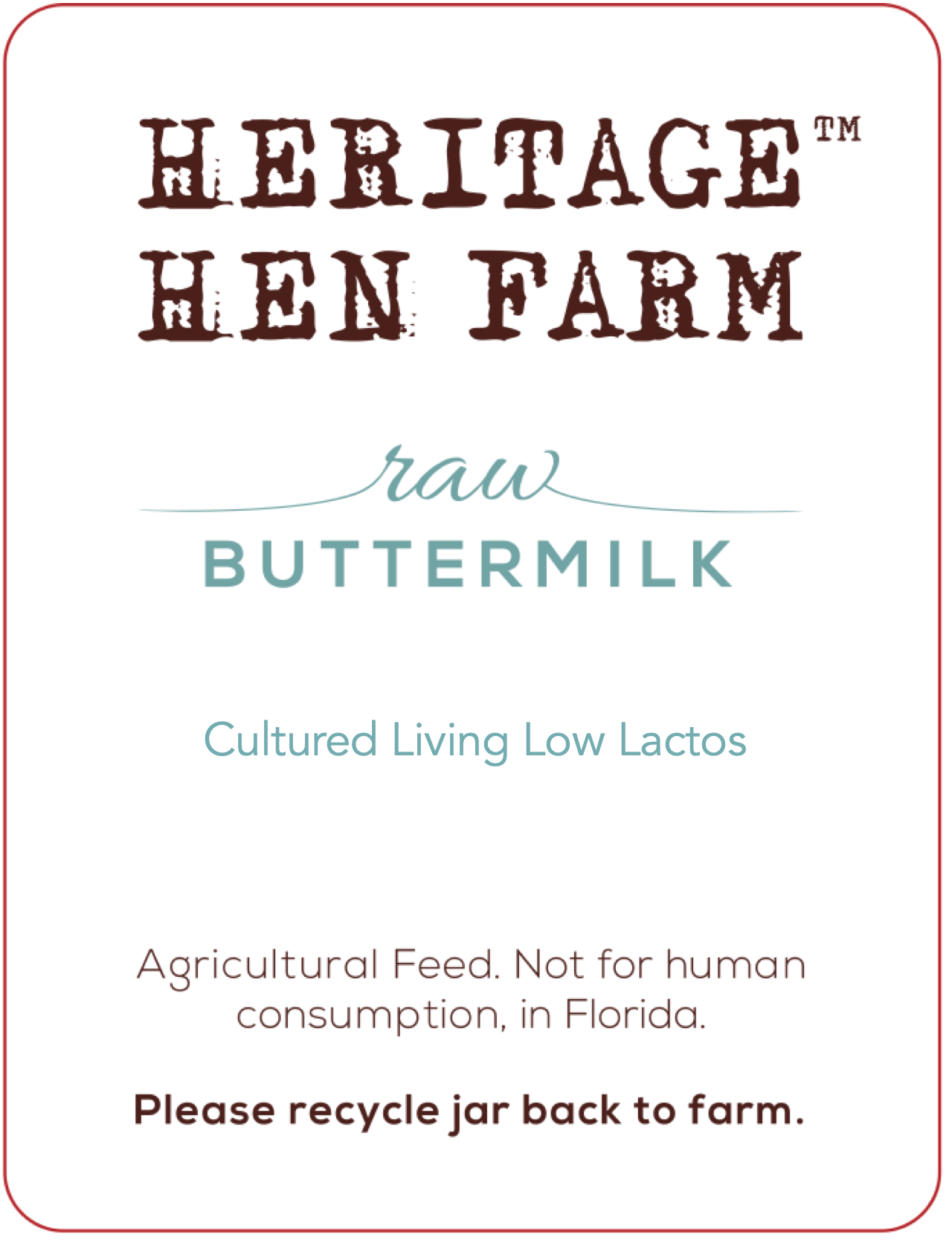 Raw Buttermilk