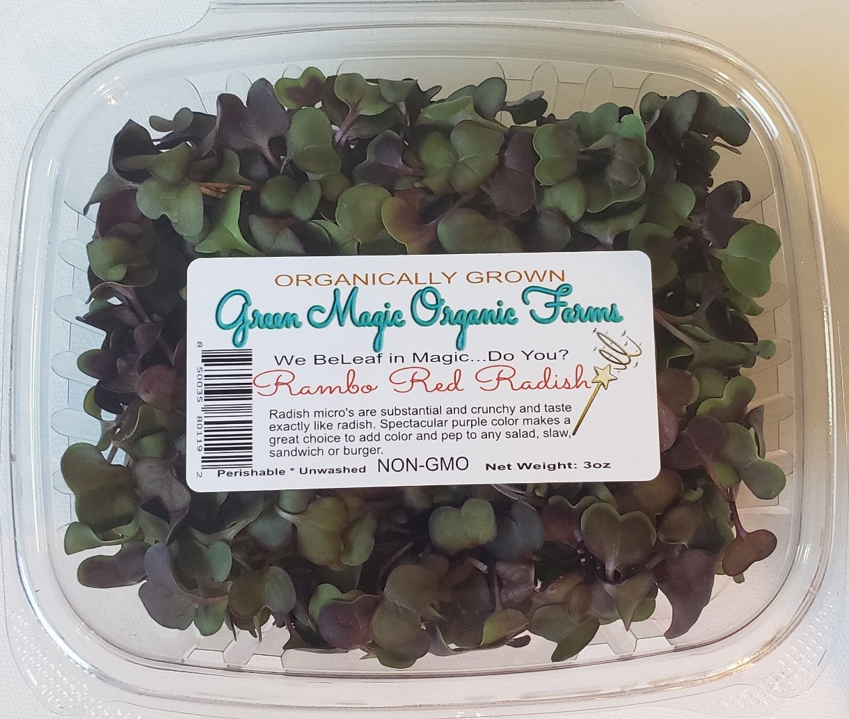 MicroGreens Red Radish & Daikon Mix