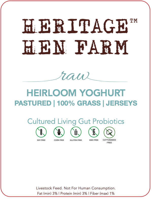 Raw Milk Heirloom Yoghurt