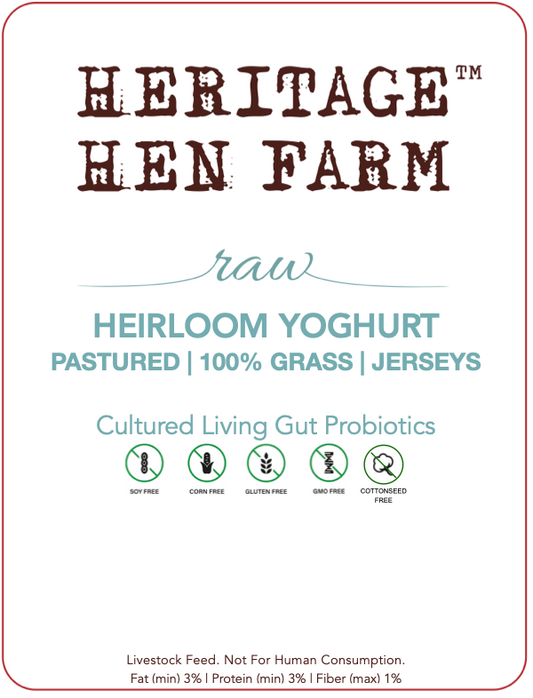 Raw Milk Heirloom Yoghurt