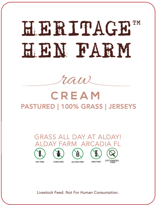 Raw Cream- N/A In Low-Milk Season