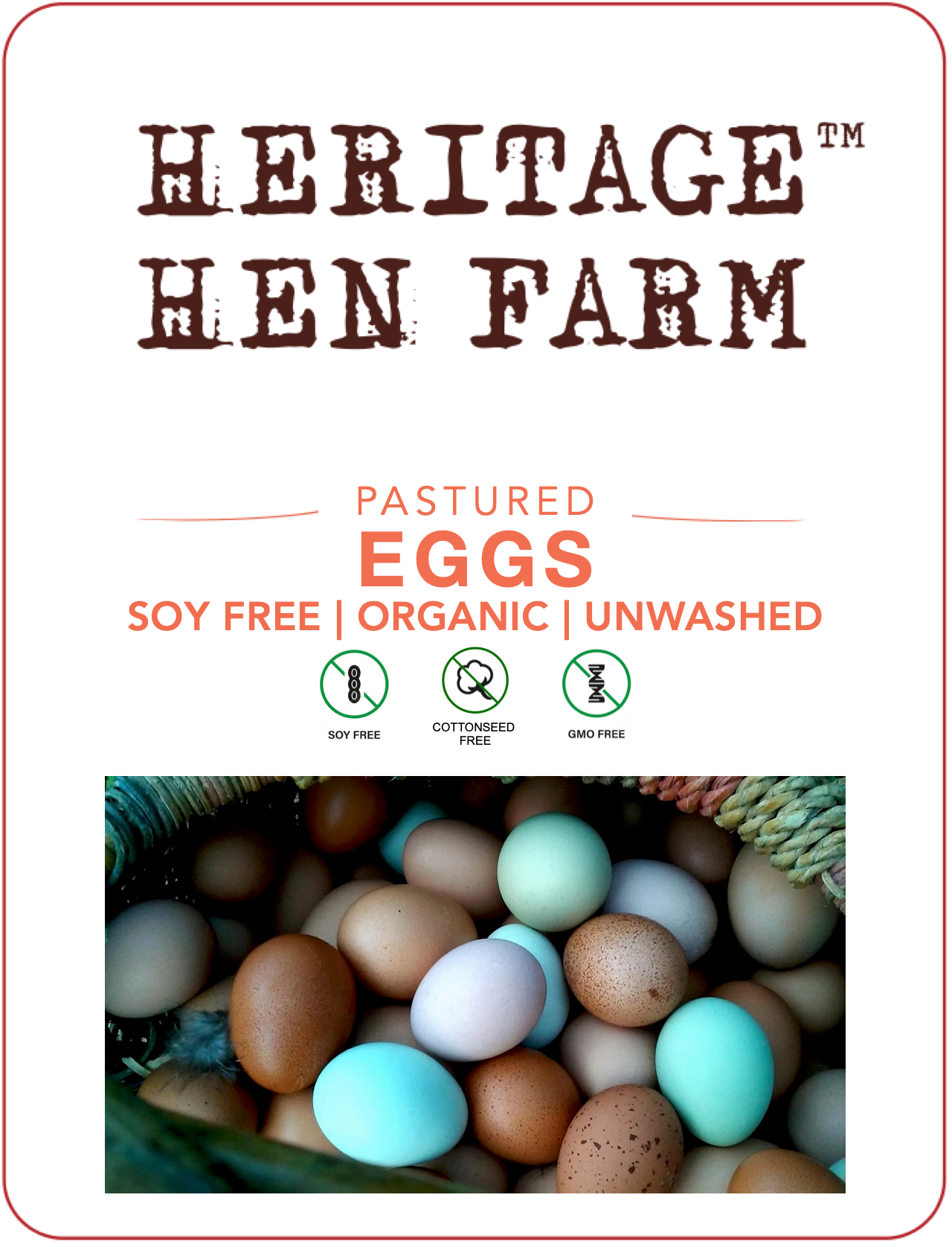 Pastured Soy Free Eggs - MUST INCLUDE RAW DAIRY PURCHASE